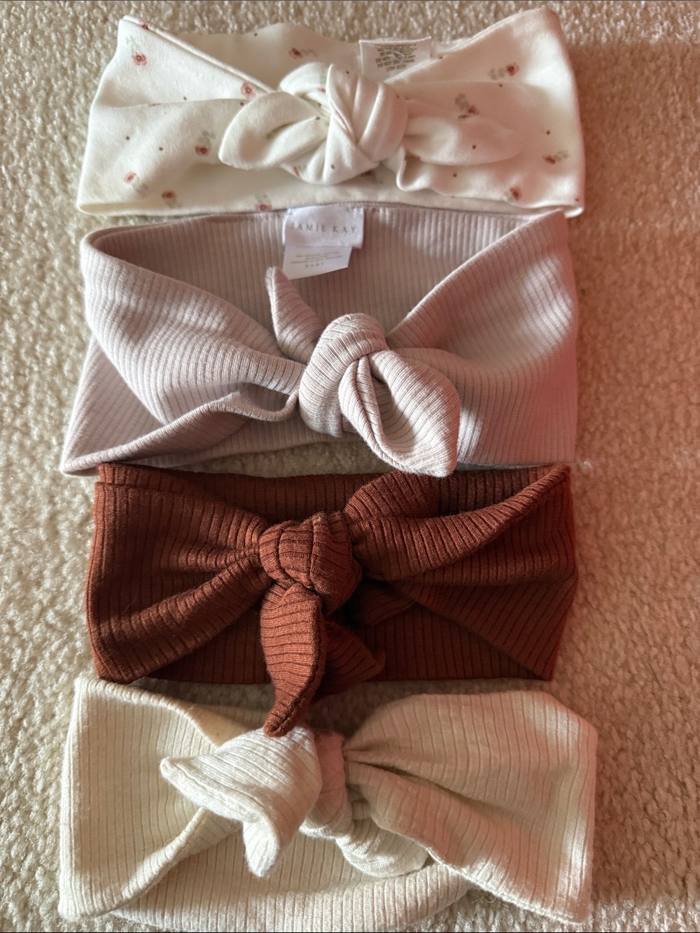 Jamie Kay Baby Ribbed Knot Headbands